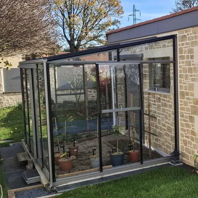 Serre LUXIA adossée largeur 2,32 m
