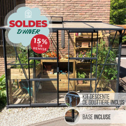 Serre adossée MÉLISSA 3,30 m²