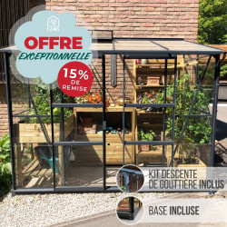 Serre adossée MÉLISSA 3,30 m²