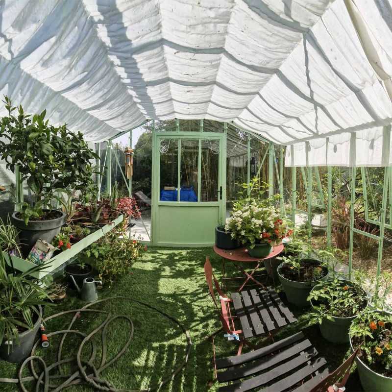 Serre AUTHENTIQUE largeur 2,75 m sur base aluminium