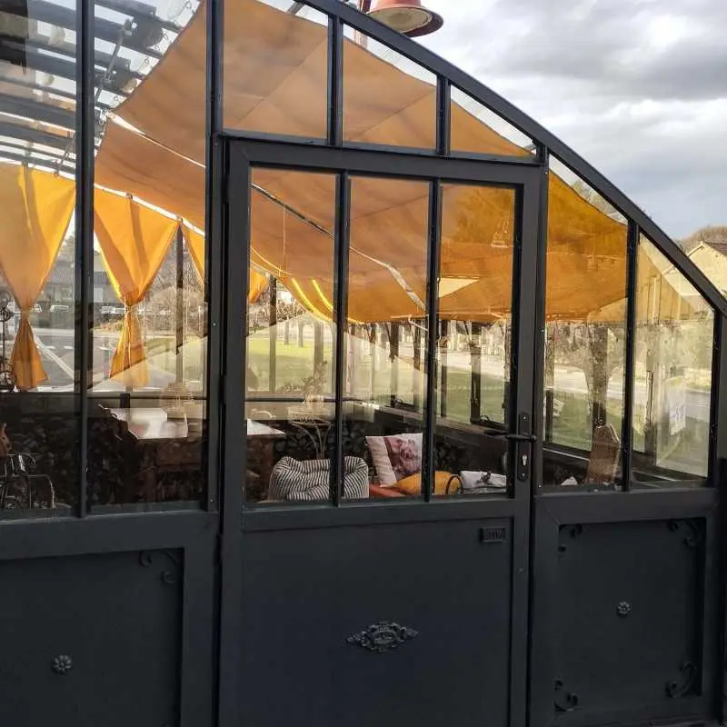 Serre CHAMBORD largeur 2,80 m sur embase aluminium