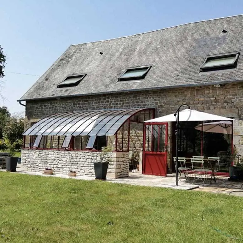 Serre CHAMBORD largeur 2,80 m sur muret