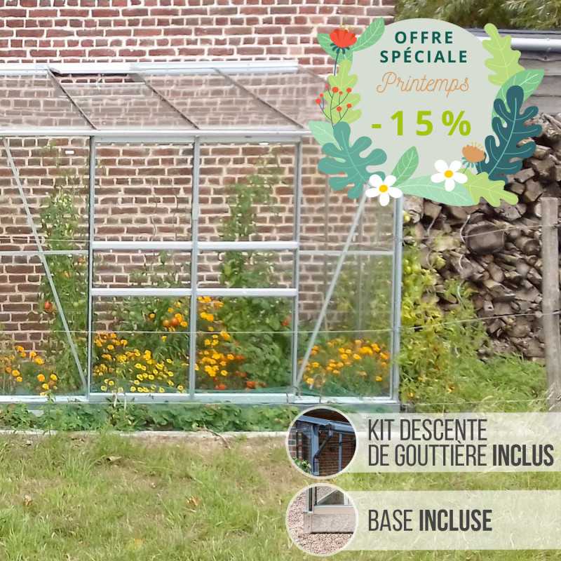 Serre adossée MÉLISSA 4,90 m²