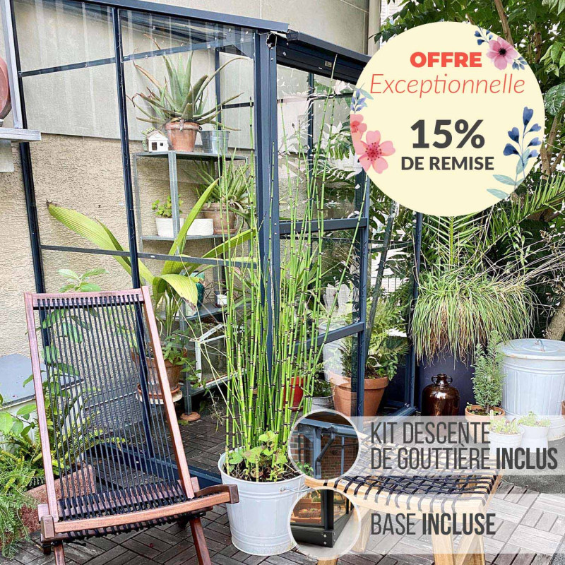 Serre adossée MÉLISSA 1,70 m²