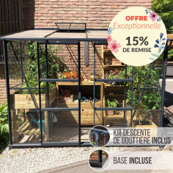 Serre adossée MÉLISSA 3,30 m²