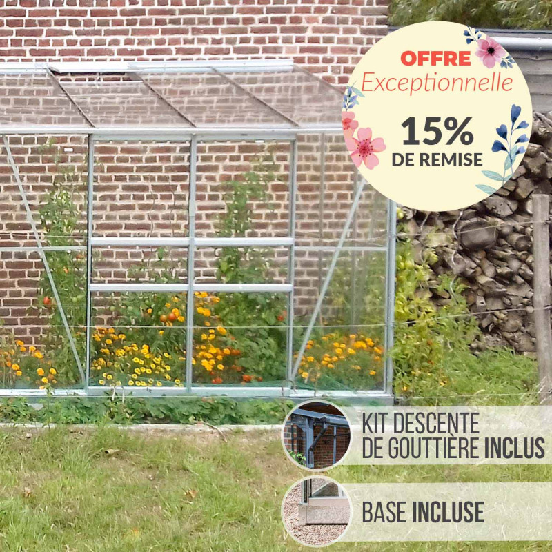 Serre adossée MÉLISSA 4,90 m²