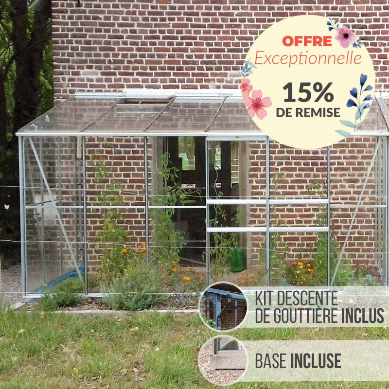 Serre adossée MÉLISSA 7,20 m²