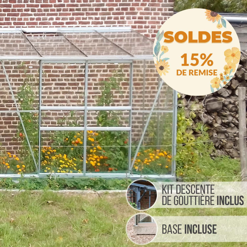 Serre adossée MÉLISSA 4,90 m²
