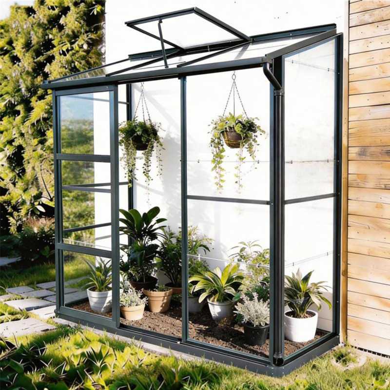 Serre de jardin LAMS Mélissa 1,30 m² – Verre trempé