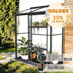Serre de jardin LAMS Mélissa 0,90 m² – Verre trempé