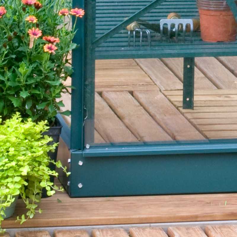 Base pour serres Natura, coloris vert