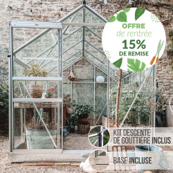 Serre de jardin LAMS Allium 4,90 m² – Verre trempé ou polycarbonate