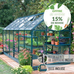 Serre de jardin LAMS Allium 7,30 m² – Verre trempé ou polycarbonate