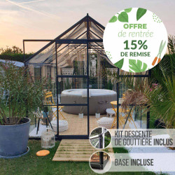 Serre de jardin LAMS Laurus 11,30 m² – Verre trempé ou polycarbonate