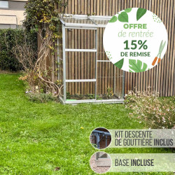 Serre de jardin LAMS Mélissa 0,90 m² – Verre trempé