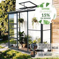 Serre de jardin LAMS Mélissa 1,30 m² – Verre trempé