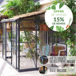 Serre de jardin LAMS Mélissa 4,90 m² – Verre trempé ou polycarbonate