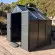 Abri de jardin LAMS Laurus 4,90 m², coloris gris anthracite, panneaux composites 3 mm