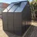 Abri de jardin LAMS Laurus 4,90 m², coloris gris anthracite, panneaux composites 3 mm