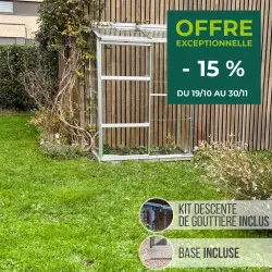 Serre de jardin LAMS Mélissa 0,90 m² – Verre trempé
