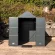 Abri de jardin LAMS Laurus 4,90 m², coloris gris anthracite, panneaux composites 3 mm