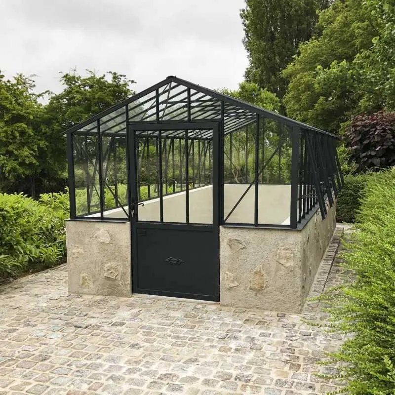 Serre à l'ancienne CLASSIQUE 2,75 m sur muret