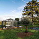 Serre de jardin SUPRA 4,60 m x 4,57 m - Gris anthracite (RAL7016)