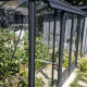 Serre de jardin LUXIA 2,36 x 3,09 m - Gris anthracite (RAL 7016)