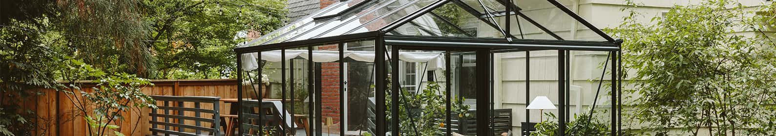 Serre avec verre trempé