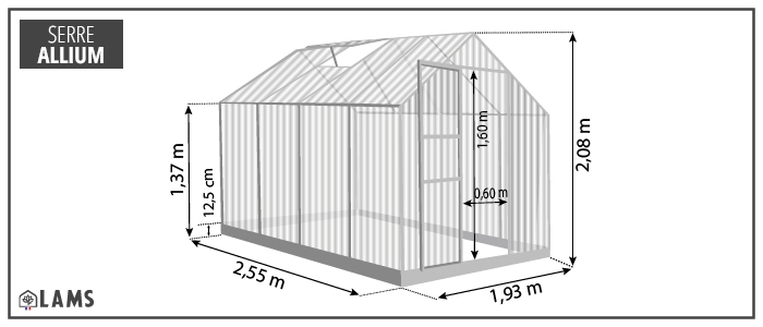 SERRE ALLIUM 4,90 m²
