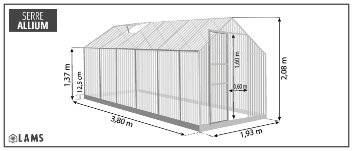 SERRE ALLIUM 7,30 m²