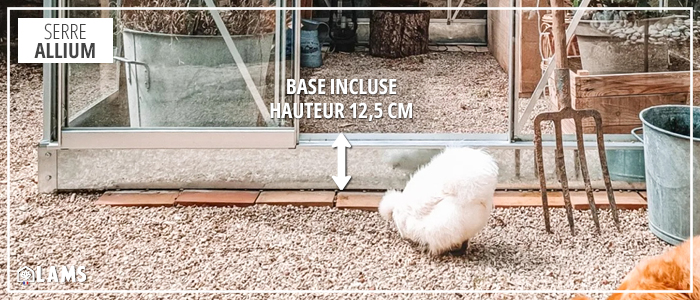 SERRE ALLIUM 3,70 m² - Base incluse