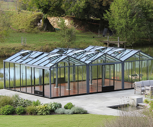 Serre de jardin en verre Supra Multi-chapelles